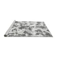 thumbnail image 2 of Ahgly Company Machine Washable Indoor Round Oriental Gray Modern Area Rugs, 4' Round, 2 of 4
