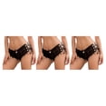 thumbnail image 2 of Minnieouse Pantalones cortos de mezclilla para mujer, ropa de actuación, Mini vaqueros deportivos para fiesta, pantalones casuales de cintura Type1 NO1, 2 of 6