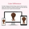 thumbnail image 6 of 2PCS Messy Bun Hair Piece, Tousled Updo with Tendrils Hair Bun Extensions Wavy Curly Hair Wrap Ponytail Hairpieces Hair Scrunchies for Women HB010 Dasiy - Dark Copper, 6 of 12