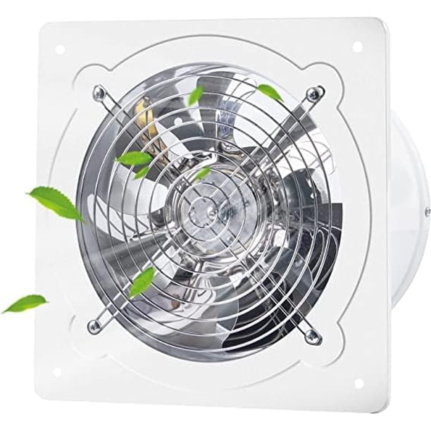 Extractor de techo y pared para baño de 8 pulgadas, ventilador de ventilación, ventilador de ventana pequeño para cocina, ático, garaje, sótano