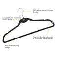 thumbnail image 5 of Cascading Velvet Hangers 100 Pack Slim Non Slip Clothes Hangers with Swivel Metal Hooks for Closet Storage Black, 5 of 8