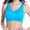 Blue, variant on Women Soft Compression Full Supportive High Impact Yoga Sports Bra Plus Size Fitness Bra, Low Impact Sports Bras for Walking, Bras with Wide Straps for Heavy Support