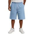 thumbnail image 4 of Iaqnaocc Shorts Men Big and Tall Drawstring White Shorts Men Running Workout Summer Elastic Waist Quick Drying Mens Vacation Shorts With Pockets Blue 5XL, 4 of 6