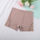 thumbnail image 5 of Braguitas tipo short de seda helada para mujer: braguitas sin costuras con bordes de encaje, color liso, cobertura total, ropa interior cómoda, tallas S-L, cintura de 29-33 cm., 5 of 5