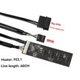 thumbnail image 4 of USB2.0 Header Splitter 9 Pin 1 to 4 Extension Hub Splitter with SATA Interface Cable for PC Mainboar, 4 of 5
