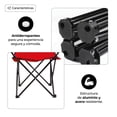 thumbnail image 3 of Silla Plegable de Camping Reforzada Con Portavasos y Bolsa de Transporte Color Rojo, 3 of 6