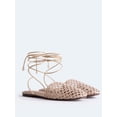 thumbnail image 3 of Free Assembly Women's Woven Wrap Slide Flats, 3 of 7