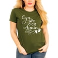 thumbnail image 2 of Oops We Did It Again Shirt, Pregnancy Announcement Shirt, Surprise Pregnancy Announcement (Olive, Medium), 2 of 6