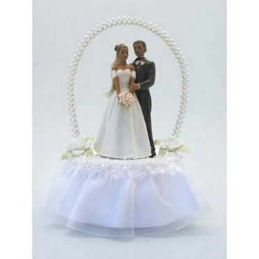 Pearl Arch African American Cake Topper