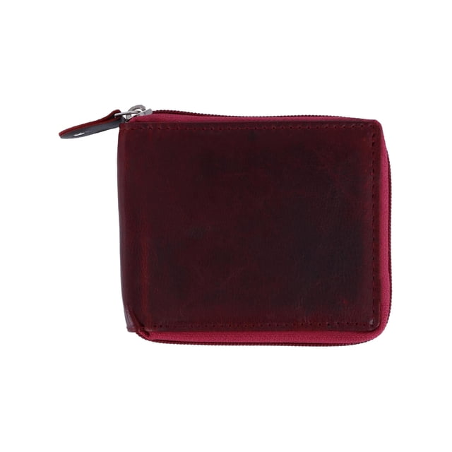 CTM® Portefeuille RFID à Fermeture Éclair Autour (Hommes)