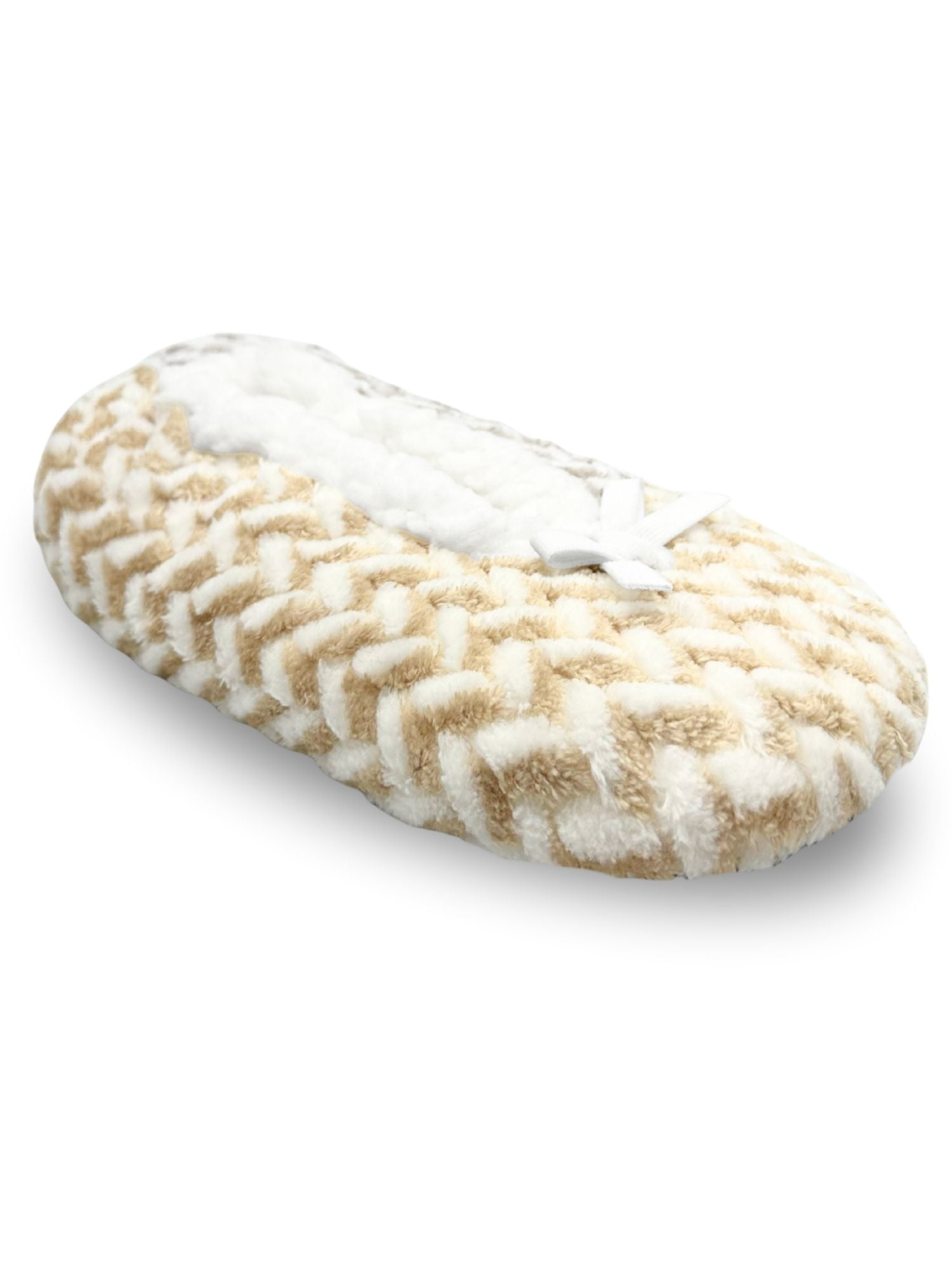Fuzzy Babba Women's Textured Herringbone Slipper Socks, 1-Pack, Shoe Sizes 7-9.5
