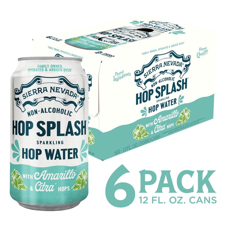 Sierra Nevada Hop Splash Zero-Calorie Sparkling Water, 6 Pack, 12