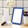thumbnail image 2 of Rectangular Makeup Mirror - Portable, Glass Surface, Frame, Adhesive Backing, for Lockers, Travel, Daily Use, 2 of 6