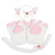 thumbnail image 1 of 1 juego de disfraz de gato para juego de rol, diadema con orejas de gato, pajarita, guantes con pata de gato y cola de gato, 1 of 6