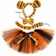 thumbnail image 5 of Falda tutú de jirafa, cebra, tigre y leopardo para niñas pequeñas, tutú de tul para bebés, conjunto de disfraz para fiesta de cumpleaños de Halloween para niños, 5 of 5