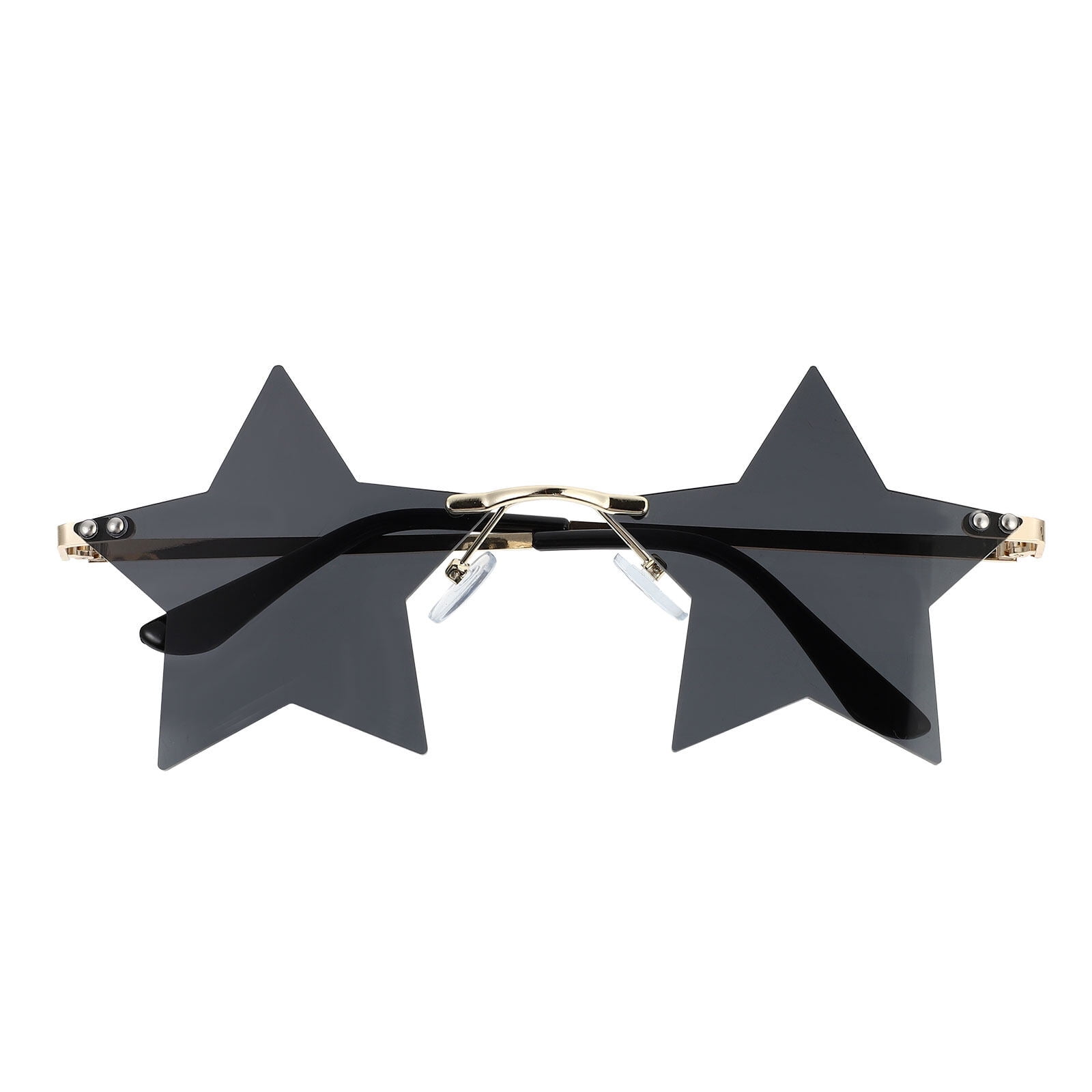 Phenofice 1 Pair Novelty Birthday Eyeglasses Irregular Fashion Grey Copper Alloy Decorative Party Sunglasses Back to School