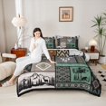 thumbnail image 4 of Castle Fairy 3-Piece Queen Size Comforter Set, Bear and Deer Boho Tribal Aztec Print, 4 of 8