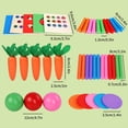 thumbnail image 3 of Juguete de bloques de colores a juego, bloques de construcción, educación temprana, rompecabezas de madera, juguete plegable, diseño portátil, para dormitorio, 3 of 8