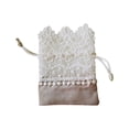 thumbnail image 6 of 10pcs Luxury Lace Drawstring Bag Jewelry Gift Storage Pouches Drawstring Cloth Bags Wedding Candy Bags (5pcs White and 5pcs Beige), 6 of 9