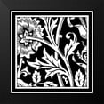 thumbnail image 2 of Vision Studio 20x20 Black Modern Framed Museum Art Print Titled - Printed Graphic Floral Motif IV, 2 of 5