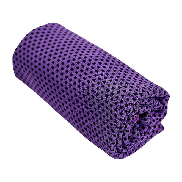 Toalla refrescante, transpirable y refrescante, toalla instantánea que absorbe el sudor, 30 x 81 cm Púrpura