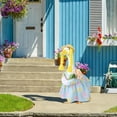 thumbnail image 5 of Spring Porch Goose Outfit, 23 Inch Floral Dress with Straw Hat and Braided Hair, Cute Goose Statue Clothes for Outdoor Lawn Garden Decor, Funny Farmhouse Porch Decoration, 5 of 9