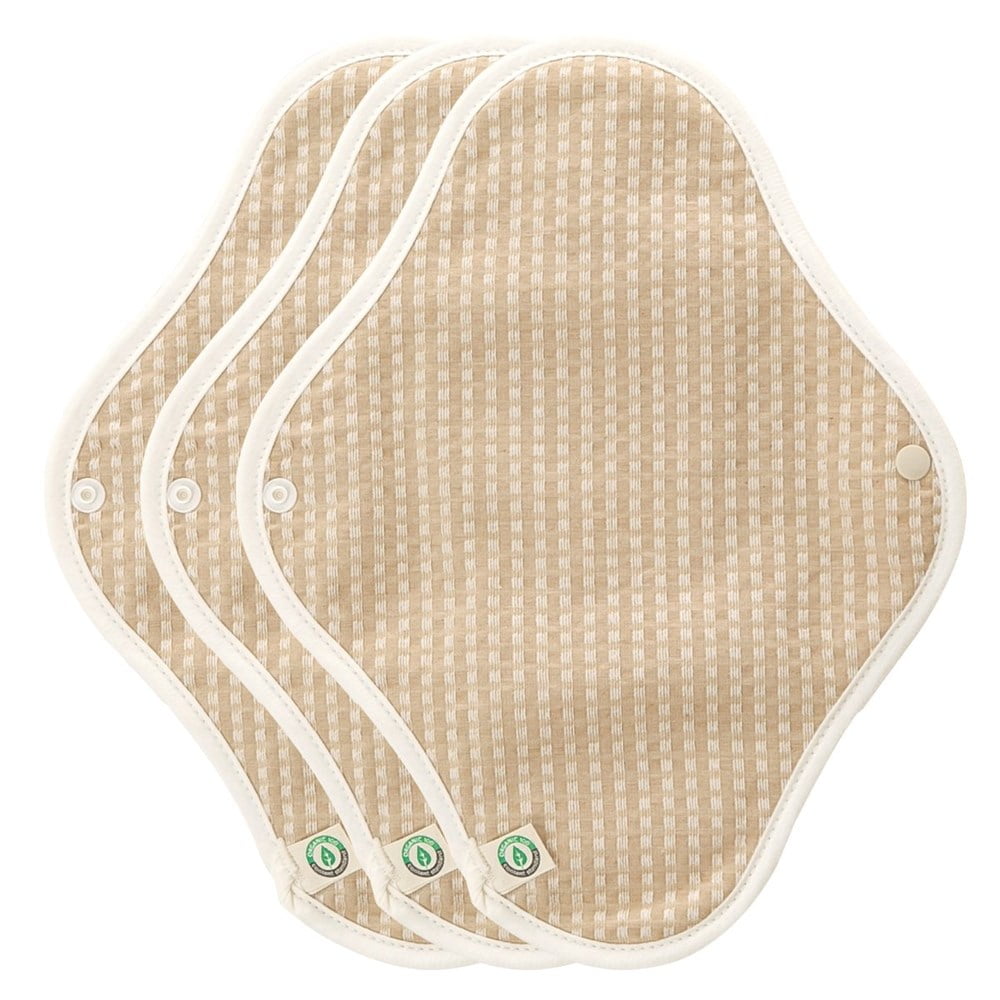 Certified Organic Cotton Sanitary Day Pads Plus for Women Reusable