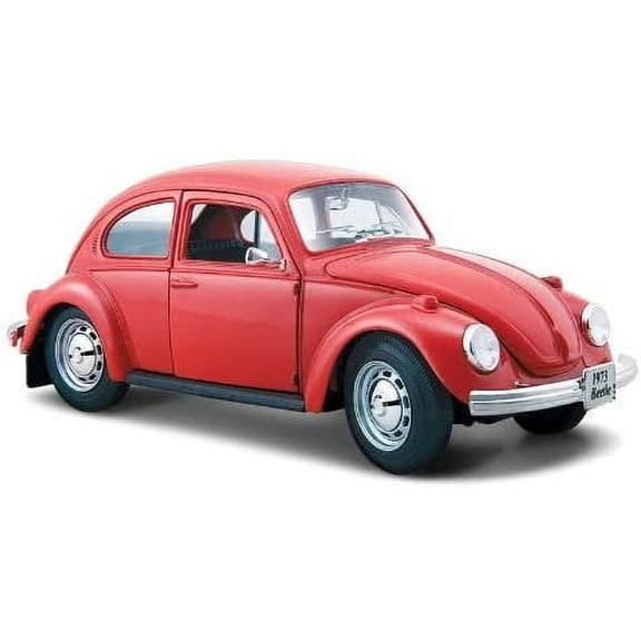 1973 Volkswagen Beetle Red 1/24 Diecast Model Car by Maisto