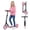 Pink, variant on Gymax Kick Scooter for Kids Teens Adults Age 8+ Foldable Scooter w/ Light-up Wheels Pink