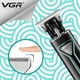 thumbnail image 3 of Maquina Para Cortar Cabello VGR V-009 Trimmer Perfiladora (VERDE)., 3 of 10