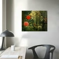 thumbnail image 4 of COMIO Henri Rousseau Canvas Wall Art - Virgin Forest with Setting Sun Print Poster - Famous Painting Wall Decor for Home Jungle Picture(Virgin Forest with Setting Sun), 4 of 5