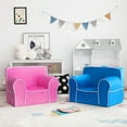 thumbnail image 3 of Costway Kids Sofa Toddler Foam Filled Armchair w/ Velvet Fabric Baby Perfect Gift Blue, 3 of 10