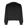thumbnail image 4 of kpoplk Womens Oversized Crewneck Sweatshirts Hoodies Fall Outfits Fashion Teen Girls Y2k Winter Clothes(Black,M), 4 of 6