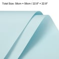 thumbnail image 2 of Uxcell Pack of 20 Pearlescent Film Flower Wrapping Paper 22.8x22.8 Inch Waterproof Blue, 2 of 7