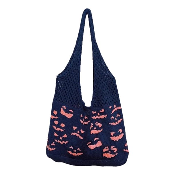 Bolso para Axilas Bandolera Hobo Tejido A Crochet Mujer Halloween Navidad