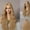 Yellow, variant on Small Curly Wig, Long Hair For Women With Large Waves And Water Splitting Wavy Curls, Available In Multiple Colors