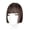 Dark brown, variant on Clip-on Bangs Wig Piece Natural Tassel Bangs Princess Cosplay Hairstyle Women's Quick Hair Extensions