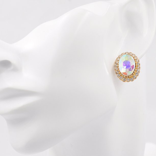 Elegantes diamantes de imitación para mujer, pendientes de gota de agua para mujer, pendientes de aleación/oro-214824.01 Tmvgtek Para estrenar