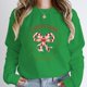 thumbnail image 4 of Jersey con estampado de Feliz Navidad para mujer, Sudadera de cuello redondo, jerséis sueltos sin capucha, Club de Navidad de bastón de caramelo, Otoño e Invierno, 4 of 5