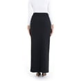 thumbnail image 2 of Black Maxi Back Slitted Pencil Skirt, 2 of 3