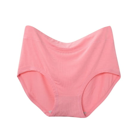 Bigersell Womens Underwear Thong Clearance Women s Panties G-Strings Panty Style P-57 Nylon Brief Panties Ladies Thongs Seamless Briefs Mid Waist Women s Bikini Panties Pink L