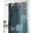 Bronze Color Block Curtains 36 inches Long for Living Room Bedroom ...