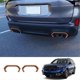 thumbnail image 3 of Car Rear Fog Lamp Frame Fog Light Eyebrow Trim Sticker for Subaru C, 3 of 5