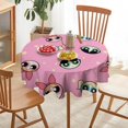 thumbnail image 6 of The Powerpuff Girls Round Tablecloth Print Decorative Table Cover Washable Table Cloths for Dining Party Picnic 36x36in, 6 of 8