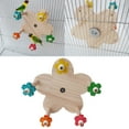 thumbnail image 2 of Pet Budgies Cage Feeder Toy for Multiple Birds Rotating Training Colorful Wheel, 2 of 9