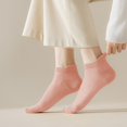 thumbnail image 3 of Women's No Show Socks Classic Thin Mesh Breathable 6pk- Pink Yellow Color, 3 of 7