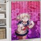 thumbnail image 4 of Himiko Toga - Juego de 4 cortinas de ducha con alfombrillas antideslizantes, tapa de inodoro y alfombrilla de baño, cortina de ducha impermeable con decoración de dibujos animados para baño con 12, 4 of 8