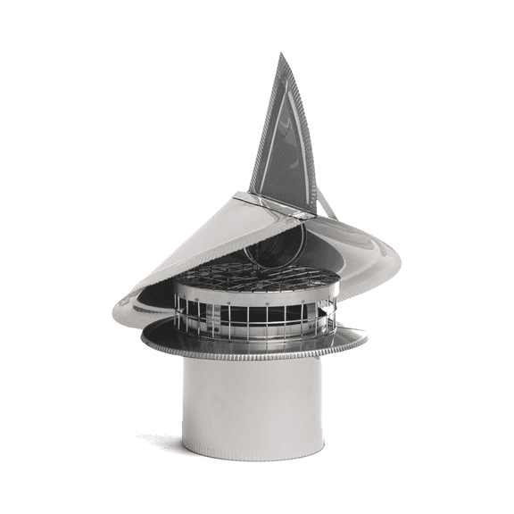 Chimcare Wind Directional Chimney Cap - 6 in Round, Single Wall, Rotating, Non-Air-Cooled, USA Made