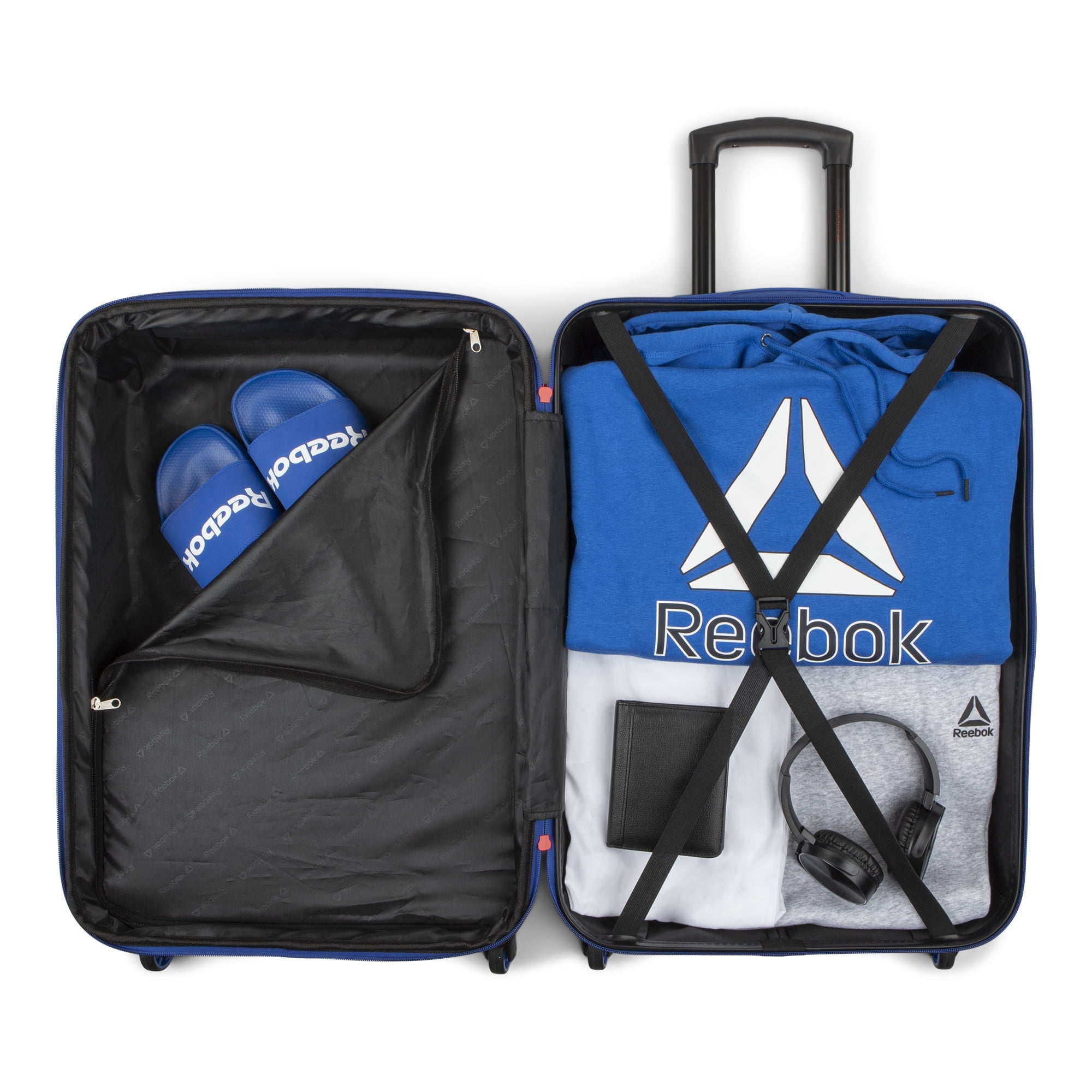 Reebok Time Out Collection 24 inch Carry Suitcase Hardside ABS PC Luggage Walmart