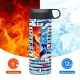 thumbnail image 6 of Cauagu Fish And Shark for 18 oz Water Bottle With Straw,Stainless Steel Sports Water Cup Flask Wide Mouth Travel Thermal Mug for Home, Office,Car, 6 of 8